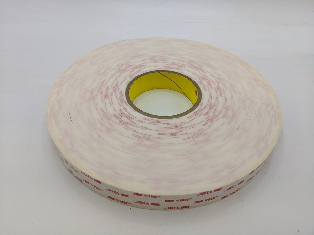 1 Roll 3M 70-0075-1613-4 VHB Tape White 1″x36Yd Ref 4950 Acrylic Foam Adhesive