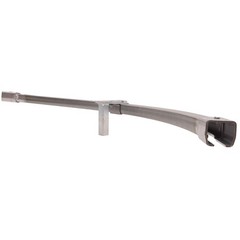 Floor Mount Curved Track 90 Degree Bend, 24″ Radius, 175lb Max Load Rating