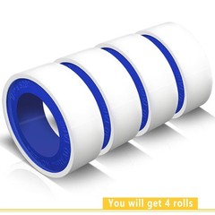4 Rolls 1/2 Inch(W) X 520 Inches(L) Teflon Plumbers Tape,Pipe Sealing & Plumbing