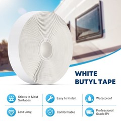 Kohree Butyl Tape White 1 Pack, 1/8″ x 3/4″ x 30 1/8-Inch x 3/4-Inch,
