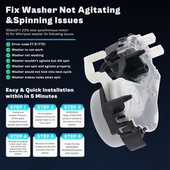Shift Actuator AC120V 60Hz 4W 30mA 3RPM CW for Whirlpool Maytag Amana Washer