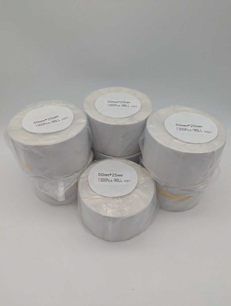2″x1″ Direct Thermal Labels Barcode Adhesive Sticker – 7 Rolls, 1300 Labels/Roll