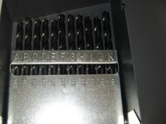 Huot (A to Z) Letter Drill Index Set In Metal Case USA Drill Bits 26 pc.