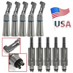 NSK Style Dental Slow Speed Latch Contra Angle / Air Motor E-type Attach 4 Holes