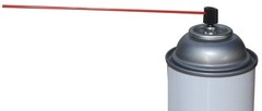 (100 Pack) 6″ Aerosol Spray Can Red Plastic Straws – Tip Extension Tub
