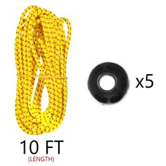 Paracord Planet Ball Bungee Kits  Variety of Colors, 10 Ft of 1/8 In Shock Cord