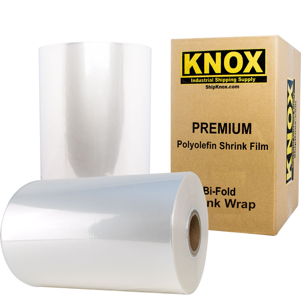 14″ 2625′ 100 Gauge Centerfold Polyolefin POF Heat Shrink Wrap Film Free Ship