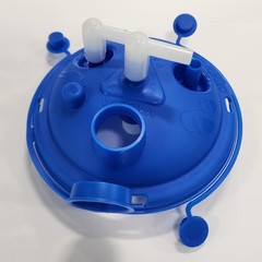 *40-Pieces* DeRoyal Crystaline ECO Rigid 1200cc 2 Elbows Canister System 71-8002
