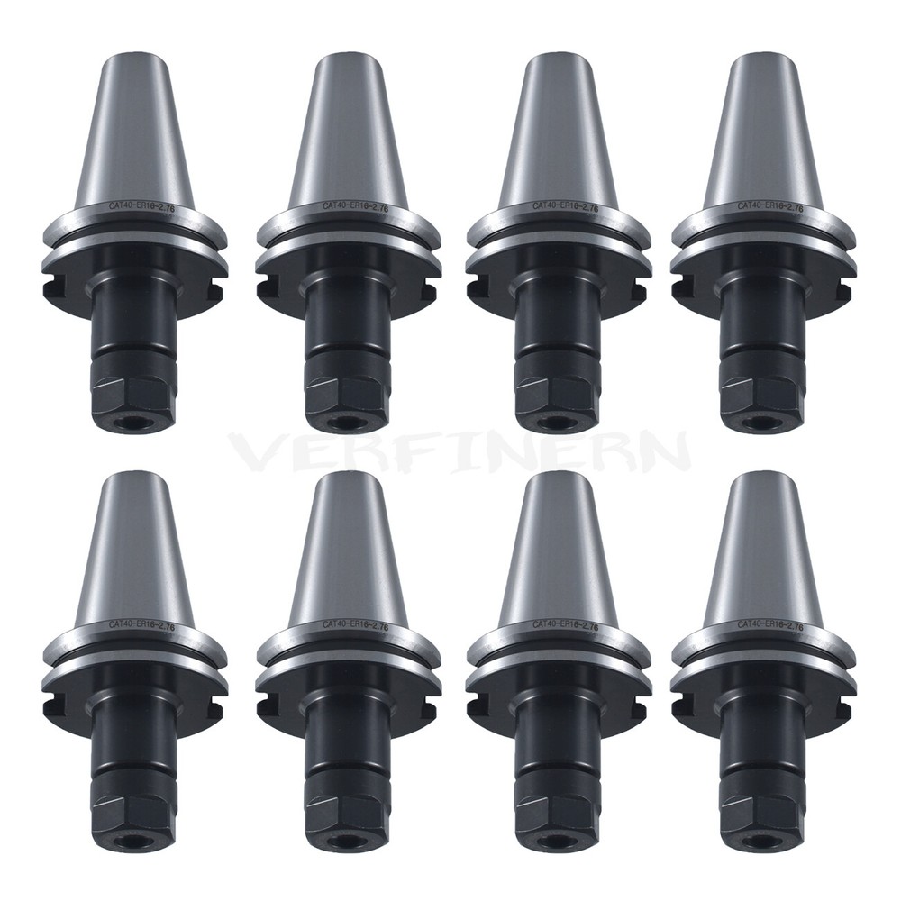 8PCS CAT40 ER16 2.76″ Collet Chuck Tool Holder Balanced G2.5 20000 RPM SET