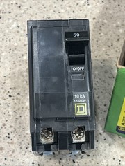 Square D QO250 (5 PACK) 2P 50A 120/ 240VAC Circuit Breaker *Lot of 5 NEW IN BOX*