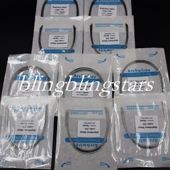 10 Packs Dental Orthodontic Stainless Steel Round Arch Wire Square/Ovoid/Natural