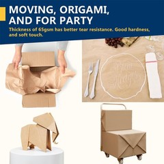 1 Rolls PACK – Brown Kraft Paper Made in USA 17.75” x 1200” Per Inches