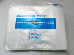 5×6 Zippit Reloc Bags Clear 2mil 100 Reclosable Poly Zip Seal Lock Bags 5″ x 6″