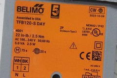 Dayton 4C561 23 x 23 In 100/240VAC Square Motorized Control Damper