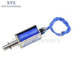 JF-0530B DC 24V 300mA 5N/10mm Pull-Push-Type Reset-Style Solenoid Electromagnet