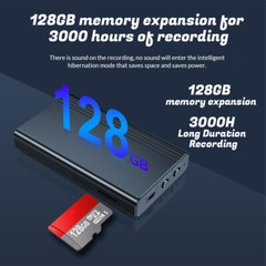 32GB Mini Spy Hidden Audio Recorder Voice Activated Office Listening Device US