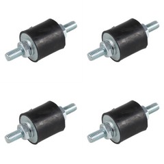 4pcs Anti-Vibration Rubber Isolator Mounts with Studs Shock Absorber, M8-1.25