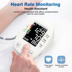 Blood Pressure Monitors for Home use, Automatic Digital BP Medium, White