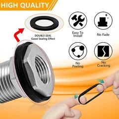 SS304 Stainless Steel Bulkhead Fitting 1/2″ NPT Female 3/4″ GHT Male Garden Hose