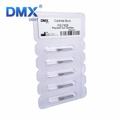 DMXDENT Dental Tungsten Carbide Burs Trimming&Finishing Egg Football FG7408 5Pcs