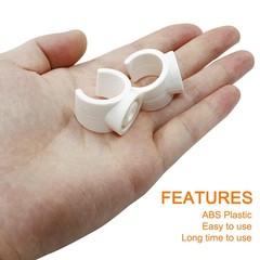 Litoexpe 3/4 Inch PEX Pipe Clamps, 20mm PVC Holder, Plastic 3/4″, 20pcs