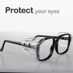 Korty 6 Pairs Eye Glasses Side Shields,Slip on Side Shields for Safety Glasse…