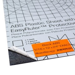 ABS Plastic Sheet 3-pack 12″ X 24″ X 0.0625″ (1/16″) 3 Pack, Black Haircell, …