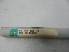 Carbide Burr CB1LR 3/8 BUR Cylindrical – Single Cut – 1/4 x 3/8 x 3/4 x 6-3/4