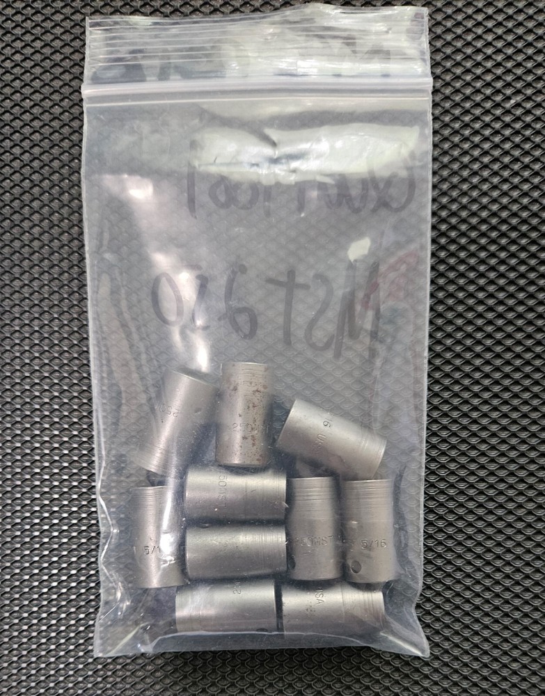 Lot of 10 QUAL TOOL MAGNETIC 5/16″ 1/4″ Square Drive 6 Point Standard Socket,