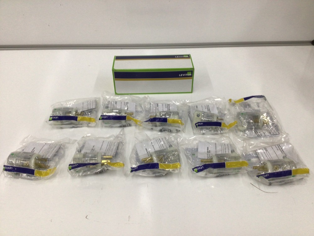 Leviton 8215-PLC 15 Amp, 125 Volt, NEMA 5-15P, 2P, 3W, (BOX OF 10)