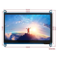 WAVESHARE 7 inch HDMI LCD (H) IPS 1024×600 Capacitive Touch Screen, 7 inch