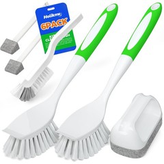Holikme 6Pack Kitchen Cleaning Brush, Green 7 Pack,