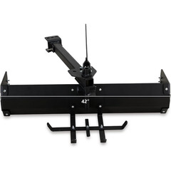 42in Tow Behind Box Scraper Heavy Duty for ATV UTV Lawn Tractor with Weight Tray