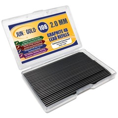 June Gold 108 Pieces, 2.0 mm 4B Lead 108 Count (Pack of 1), 4b Graphite