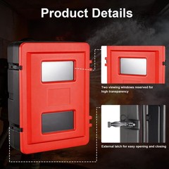 20lb RED FIRE EXTINGUISHER CABINET INDOOR/OUTDOOR “FREE SHIPPING” NEW