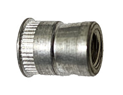 (QTY:10) AUVECO 10268, 8-32 NUTSERT INSERT 1/4 HOLE STEEL TIN PLATED -”USA”