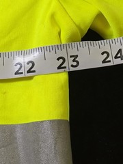 High Visibility Reflective T-Shirt Mens XL Spectrum Yellow Gray Polyester
