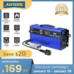 24V Golf Cart Battery Charger Fully-Automatic Smart Charger Forklift Golf Cart