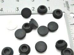 7/16” Solid Rubber Grommet Panel Plug 5/8″ OD Fits 1/8” Thick Panel