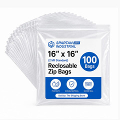 NEW 100 Pack Clear Zip Bags Resealable Plastic Storage Poly Bag 2.0 Mil