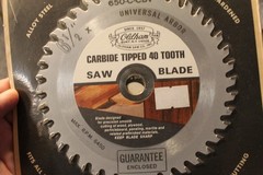 Oldham Circular 6-1/2″ Saw Blade Carbide Tipped 40 Tooth 650-C-CBV Sealed NEW
