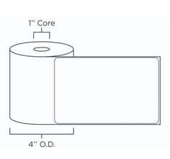 4 Rolls 4×6 Direct Thermal Shipping Labels 250/Roll For Zebra 2844 ZP450 Eltron