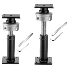 2Pack House Floor Jacks 9.5-15″ Adjustable Screw Jacks 10 Ton For Home Leveling