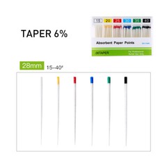 AZDENT Dental Gutta Percha Points Absorbent Paper Points Taper Endodontic Root