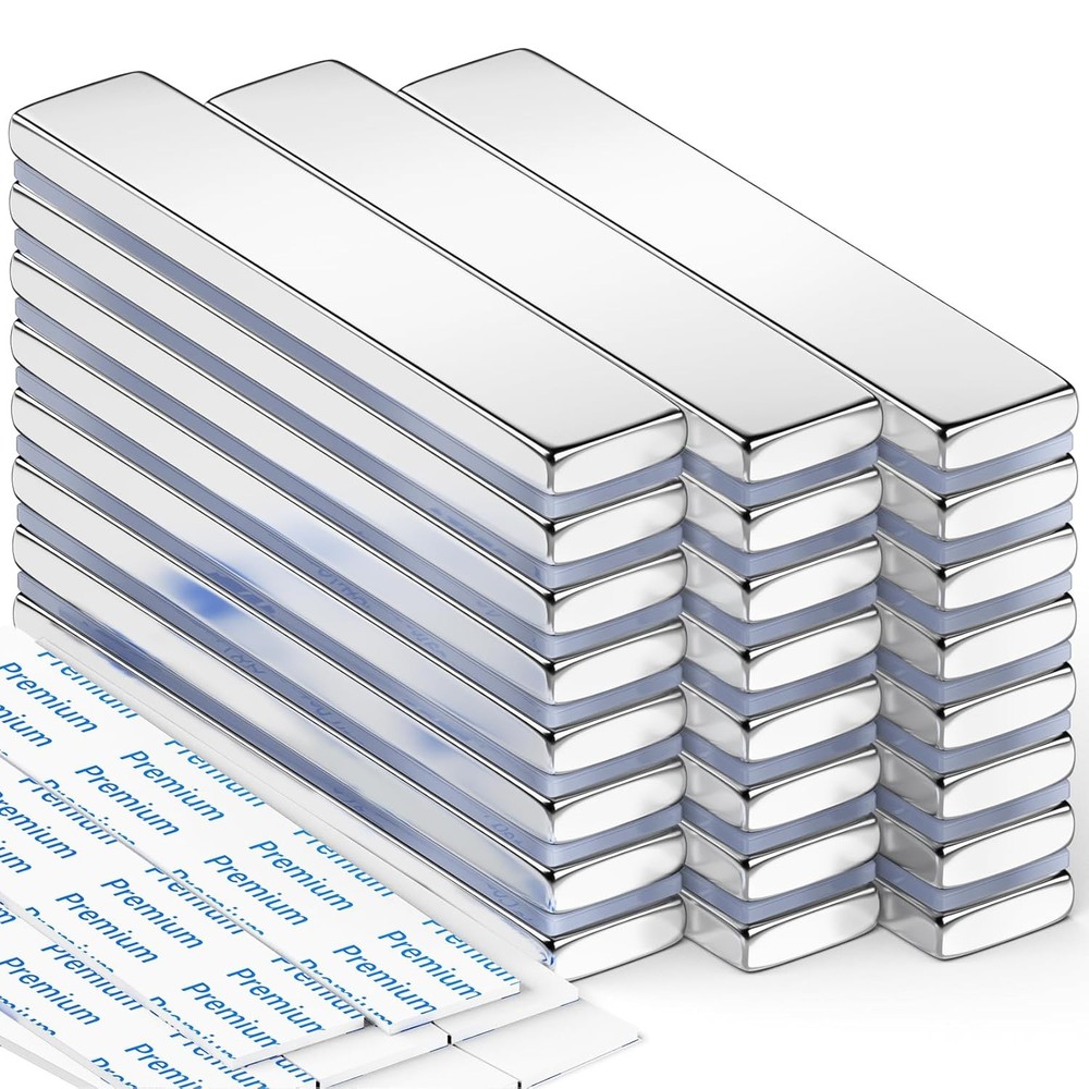 FINDMAG 24 Pack Powerful Neodymium Bar Magnets Rare Earth Magnet Bar, Strong Neo
