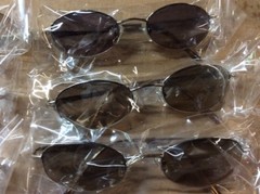 NEW ASSORTED BOX OF SUNGLASSES SUN GLASSES SET OF 11 GLASS COLORED SMALL LENS