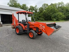 KUBOTA L39 LOADER BACKHOE – 4X4 – 12 SPD GLIDESHIFT – COUPLER – AUTO LEVEL