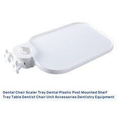 Dental Universal Utility Tray Plastic Post Mounted Tray Table Unit Chair Supply