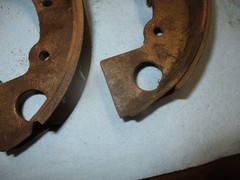 JOHN DEERE 316 318 330 332 420 TRACTOR REAR BRAKE SHOES (4) AM116982 $455+ JD