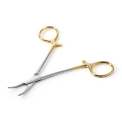2Type Dental Hemostat Locking Forceps Surgical Instrument Curved & Straight Head